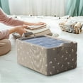 Large Capacity Storage Bins, Decorative Fabric Closet Bins with Handles