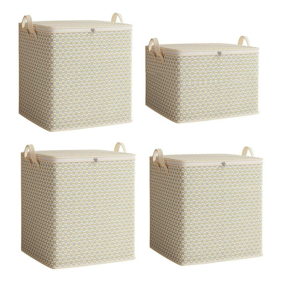 Large Capacity Storage Binsnon Woven Gray Corrugated Clothes Special Storage Carrying 30L/110L/150L/220L,Home Storage Organizer Home Storage Bag Home Bedroom Storage Bag Sorting Storage Bag