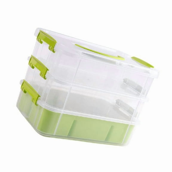Large Capacity Storage Box 3 Layer Storage Container for Building Blocks