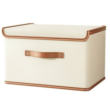 Large Capacity Storage Boxes.Foldable Closet Storage Bins with Lid,  Non-woven Fabric Home Closet Storage Box for Home Organization and Storage