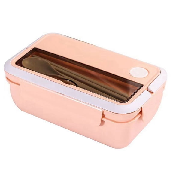 Large Capacity Student Lunch Box Korean Lunch Box Lunch Box Sealed Fresh-Keeping Box Pink