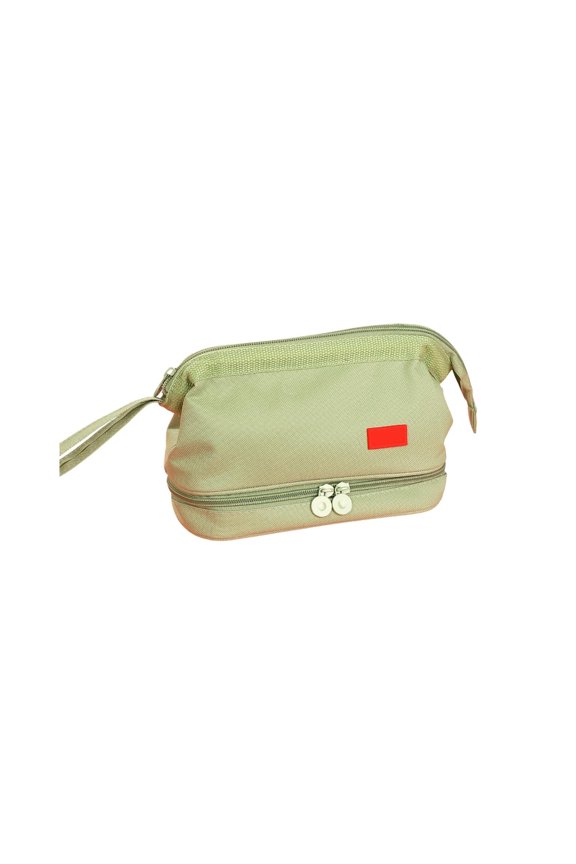 Large Capacity Student Stationery Bag Multi-Layer Pencil Case and Makeup Bag Organizer Simple Functional Bag