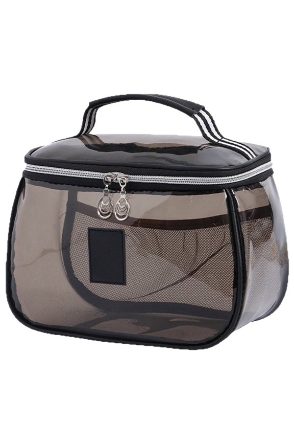 Large Capacity Style Transparent Cosmetic Organizer Portable Travel Toiletry Storage Bag For Women