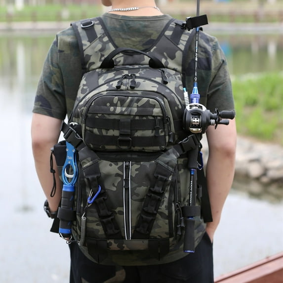 Large Capacity Tactical Multifunctional Backpack,Black