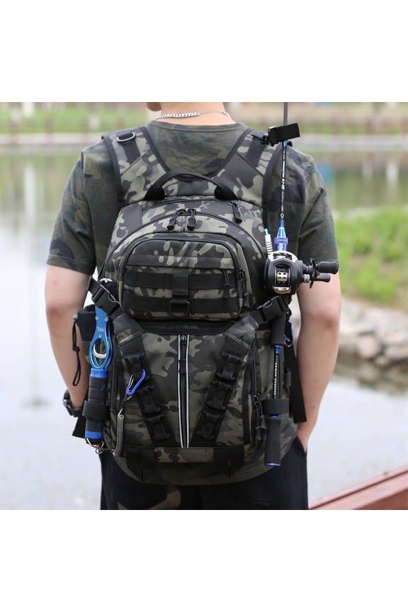 Large Capacity Tactical Multifunctional Backpack,Wolf Brown