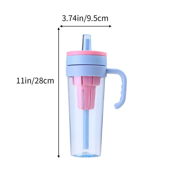 Large Capacity Tea Brewing Ice Brew Cup Straw Cup Tea Water Separation Plastic Cup Summer Water Bottles