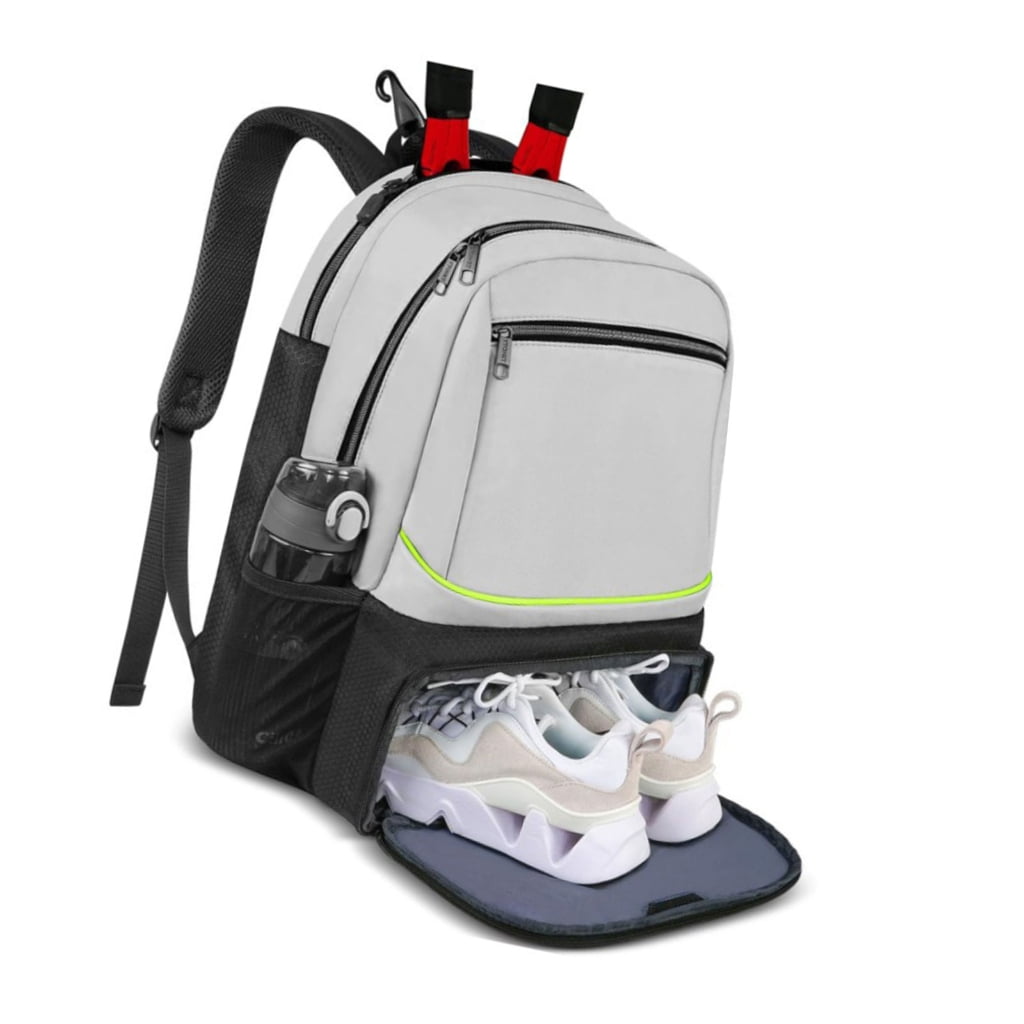 Large Capacity Tennis Racket Backpack with Separate Shoe Pouches Outdoor Sports Tennis Racket Bag