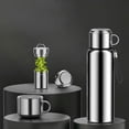 thumbnail image 1 of Large Capacity Thermos Water Bottle Temperature Display Stainless Steel Thermos Vacuum Hot Water Flask Vacuum  Insulated Mug Cup (800ml,Normal lid silver), 1 of 7