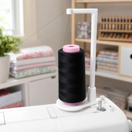 Large Capacity Thread Spool Stand, 8.74" PLA Single Cone Thread Holder for Household Sewing Machines, White