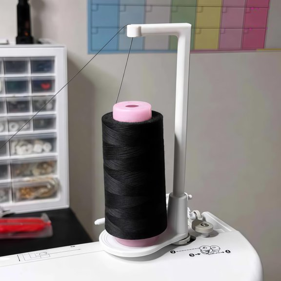Large Capacity Thread Spool Stand, Thread Stand for Sewing Machine White | Universal Household Spool Holder with Anti-Tangle Guide, 3D Printed Spool Bracket Tool for Sewing Lovers, Fits Most Machine