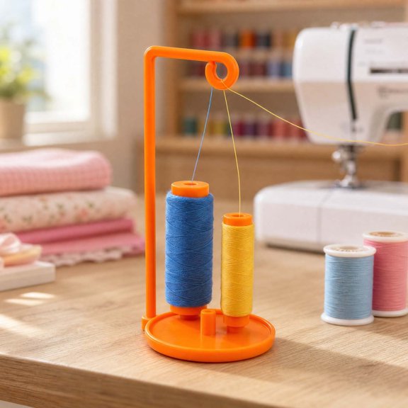 Large Capacity Thread Spool Stand,Universal Spool Holder with Winding Guide, Stable Cone Support for Quilting, Embroidery, Craft Tables, Home Sewing Lovers