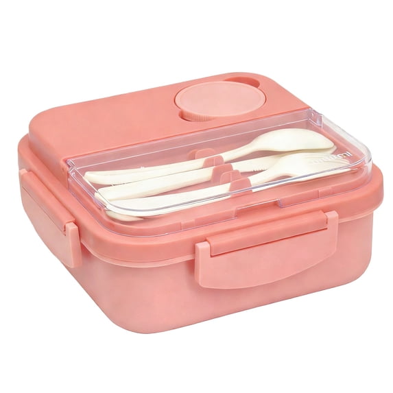 Large Capacity Three Compartment Lunch Box with Tableware, Portable Sealed Meal Container for Workers, Microwave Safe And Leak-Proof Bento Box for Office And Travel, 1 Lunch Box