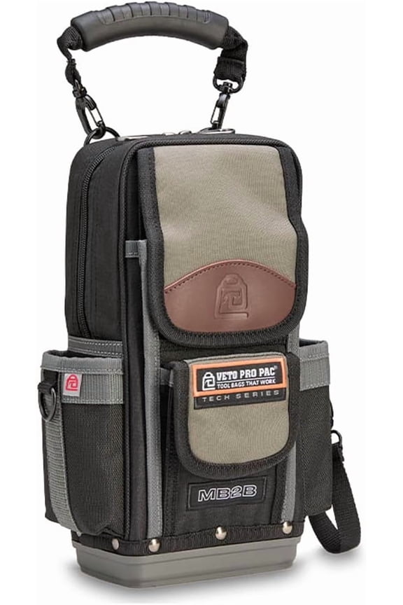 Large Capacity Tool Backpack, Heavy Duty Electrician Bag with 48 Pockets, Waterproof Work Organizer for Tools, Laptop, and Accessories