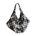 thumbnail image 1 of Large Capacity Tote Backpack Convertible Shoulder Crossbody With Checkered Pattern, 1 of 6