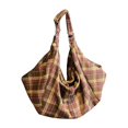 thumbnail image 1 of Large Capacity Tote Backpack Convertible Shoulder Crossbody With Checkered Pattern, 1 of 8