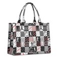 thumbnail image 1 of Large Capacity Tote Bag,Baseball Patchwork Pattern Handbag Fashion Luxury Tote Bag,15.7"x13"x 5.1" Inches,Laptop Compatible, 1 of 6