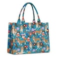 thumbnail image 1 of Large Capacity Tote Bag,Basset Hound Dog and Flower-1 Handbag Fashion Luxury Tote Bag,15.7"x13"x 5.1" Inches,Laptop Compatible, 1 of 6