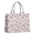 thumbnail image 1 of Large Capacity Tote Bag,Beige Butterfly Pattern Handbag Fashion Luxury Tote Bag,15.7"x13"x 5.1" Inches,Laptop Compatible, 1 of 6