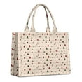 thumbnail image 1 of Large Capacity Tote Bag,Beige Christmas Decoration Pattern Handbag Fashion Luxury Tote Bag,15.7"x13"x 5.1" Inches,Laptop Compatible, 1 of 6