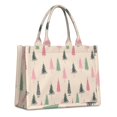 thumbnail image 1 of Large Capacity Tote Bag,Beige Christmas Tree Pattern Handbag Fashion Luxury Tote Bag,15.7"x13"x 5.1" Inches,Laptop Compatible, 1 of 6