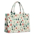 thumbnail image 1 of Large Capacity Tote Bag,Beige Christmas Tree Pattern Handbag Fashion Luxury Tote Bag,15.7"x13"x 5.1" Inches,Laptop Compatible, 1 of 6