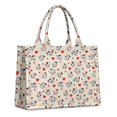 thumbnail image 1 of Large Capacity Tote Bag,Beige Cow Heart Pattern Handbag Fashion Luxury Tote Bag,15.7"x13"x 5.1" Inches,Laptop Compatible, 1 of 6