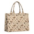 thumbnail image 1 of Large Capacity Tote Bag,Beige Highland Cow Figure Butterfly Pattern Handbag Fashion Luxury Tote Bag,15.7"x13"x 5.1" Inches,Laptop Compatible, 1 of 6
