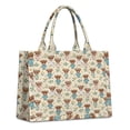 thumbnail image 1 of Large Capacity Tote Bag,Beige Highland Cow Flower Pajama Pattern Handbag Fashion Luxury Tote Bag,15.7"x13"x 5.1" Inches,Laptop Compatible, 1 of 6