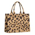 thumbnail image 1 of Large Capacity Tote Bag,Beige and Black Leopard Pattern Handbag Fashion Luxury Tote Bag,15.7"x13"x 5.1" Inches,Laptop Compatible, 1 of 6