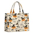 thumbnail image 1 of Large Capacity Tote Bag,Black Cat Pumpkin Halloween Pattern Handbag Fashion Luxury Tote Bag,15.7"x13"x 5.1" Inches,Laptop Compatible, 1 of 6