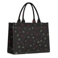 thumbnail image 1 of Large Capacity Tote Bag,Black Christmas Star Pattern Handbag Fashion Luxury Tote Bag,15.7"x13"x 5.1" Inches,Laptop Compatible, 1 of 6