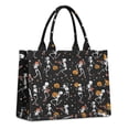 thumbnail image 1 of Large Capacity Tote Bag,Black Halloween Dancing Skeletons Handbag Fashion Luxury Tote Bag,15.7"x13"x 5.1" Inches,Laptop Compatible, 1 of 6