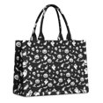thumbnail image 1 of Large Capacity Tote Bag,Black Halloween Ghost Pumpkin Pattern Handbag Fashion Luxury Tote Bag,15.7"x13"x 5.1" Inches,Laptop Compatible, 1 of 6