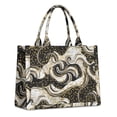 thumbnail image 1 of Large Capacity Tote Bag,Black Marble Gold Dot Pattern Handbag Fashion Luxury Tote Bag,15.7"x13"x 5.1" Inches,Laptop Compatible, 1 of 6
