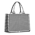 thumbnail image 1 of Large Capacity Tote Bag,Black White Diamond Checkered Pattern Handbag Fashion Luxury Tote Bag,15.7"x13"x 5.1" Inches,Laptop Compatible, 1 of 6