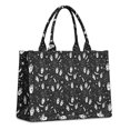 thumbnail image 1 of Large Capacity Tote Bag,Black White Halloween Hand Tarot Bat Pattern Handbag Fashion Luxury Tote Bag,15.7"x13"x 5.1" Inches,Laptop Compatible, 1 of 6