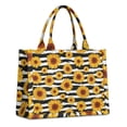 thumbnail image 1 of Large Capacity Tote Bag,Black White Stripe Sunflower Pattern Handbag Fashion Luxury Tote Bag,15.7"x13"x 5.1" Inches,Laptop Compatible, 1 of 6