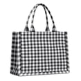 thumbnail image 1 of Large Capacity Tote Bag,Black White and Gray Checkerboard Pattern Handbag Fashion Luxury Tote Bag,15.7"x13"x 5.1" Inches,Laptop Compatible, 1 of 6