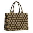 thumbnail image 1 of Large Capacity Tote Bag,Black Yellow Sunflower Pattern Handbag Fashion Luxury Tote Bag,15.7"x13"x 5.1" Inches,Laptop Compatible, 1 of 6