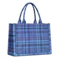 thumbnail image 1 of Large Capacity Tote Bag,Blue Checkerboard Checkered Pattern Handbag Fashion Luxury Tote Bag,15.7"x13"x 5.1" Inches,Laptop Compatible, 1 of 6