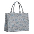thumbnail image 1 of Large Capacity Tote Bag,Blue Christmas Snowflake Pattern Handbag Fashion Luxury Tote Bag,15.7"x13"x 5.1" Inches,Laptop Compatible, 1 of 6