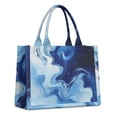 thumbnail image 1 of Large Capacity Tote Bag,Blue Marble Flow Pattern Handbag Fashion Luxury Tote Bag,15.7"x13"x 5.1" Inches,Laptop Compatible, 1 of 6