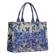 thumbnail image 1 of Large Capacity Tote Bag,Blue Purple Butterfly Pattern Handbag Fashion Luxury Tote Bag,15.7"x13"x 5.1" Inches,Laptop Compatible, 1 of 6
