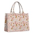 thumbnail image 1 of Large Capacity Tote Bag,Breast Cancer Awareness Pink Ribbon Floral Pattern Handbag Fashion Luxury Tote Bag,15.7"x13"x 5.1" Inches,Laptop Compatible, 1 of 6