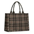 thumbnail image 1 of Large Capacity Tote Bag,Brown Beige Checkerboard Checkered Pattern Handbag Fashion Luxury Tote Bag,15.7"x13"x 5.1" Inches,Laptop Compatible, 1 of 6