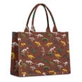 thumbnail image 1 of Large Capacity Tote Bag,Brown Cartoon Dinosaurs Fossils Pattern Handbag Fashion Luxury Tote Bag,15.7"x13"x 5.1" Inches,Laptop Compatible, 1 of 6