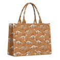 thumbnail image 1 of Large Capacity Tote Bag,Brown Cartoon Dinosaurs Skeletons Pattern Handbag Fashion Luxury Tote Bag,15.7"x13"x 5.1" Inches,Laptop Compatible, 1 of 6