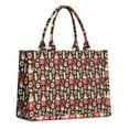 thumbnail image 1 of Large Capacity Tote Bag,Brown Christmas Dessert Pattern Handbag Fashion Luxury Tote Bag,15.7"x13"x 5.1" Inches,Laptop Compatible, 1 of 6