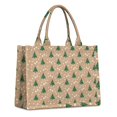 thumbnail image 1 of Large Capacity Tote Bag,Brown Christmas Tree Pattern Handbag Fashion Luxury Tote Bag,15.7"x13"x 5.1" Inches,Laptop Compatible, 1 of 6