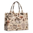 thumbnail image 1 of Large Capacity Tote Bag,Brown Mushroom Specimen Beige Pattern Handbag Fashion Luxury Tote Bag,15.7"x13"x 5.1" Inches,Laptop Compatible, 1 of 6